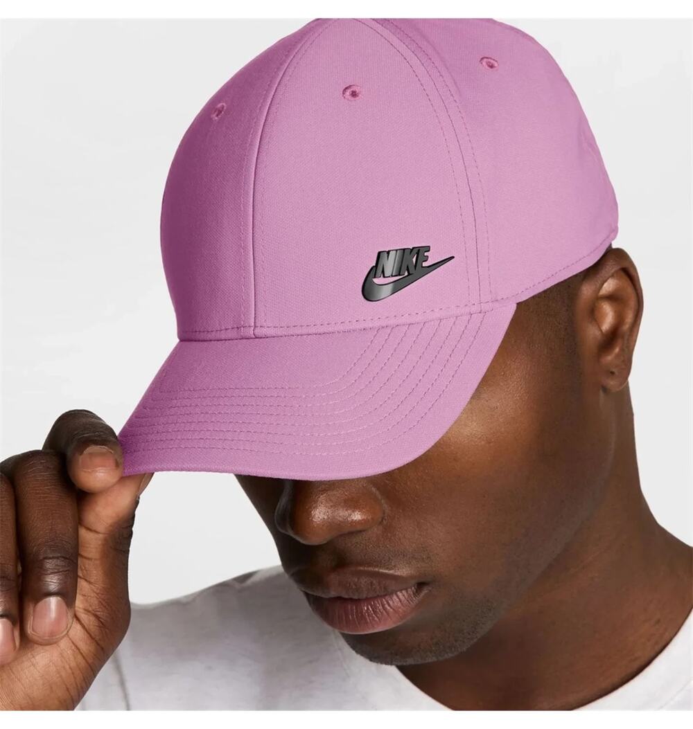 Nike Dri-FIT Club Cap Structured Metal Logo Light Magenta Size M/L FB5371-503